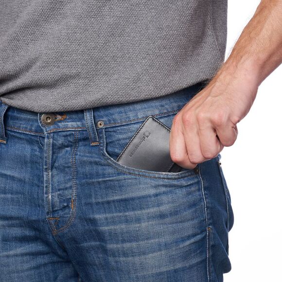 Alpine Swiss Mens RFID Safe Front Pocket Wallet Smooth Leather Slim Card Holder - Picture 5 of 6